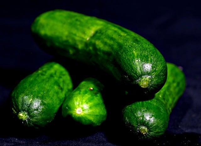 cucumbers in jars